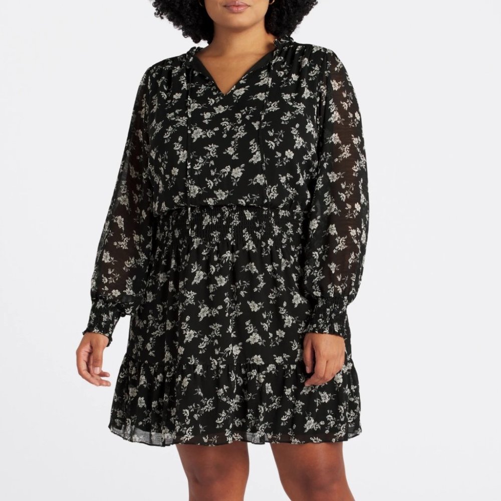 Nine Britton Azul V-Neck Dress
